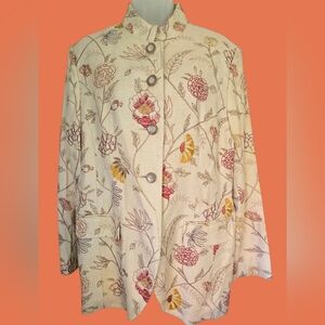 Neiman Marcus Lined Silk Blazer Size 16